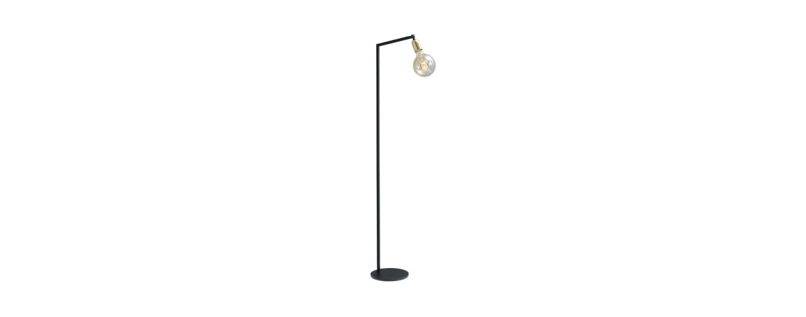 Vloerlamp Southport Tube 1lts black/black
